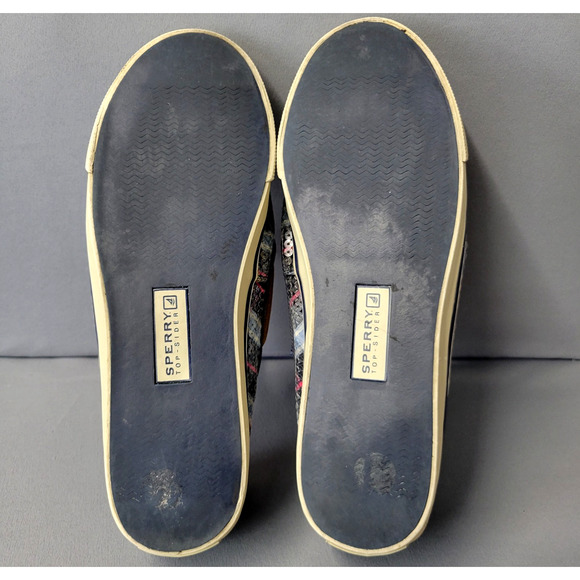 Sperry Top-Sider Shoes Loafers Womens 8M Sequin Blue Pink Plaid Flats #9447806 - Picture 12 of 13